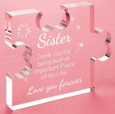 Sister Small Puzzle Acrylic Plaque